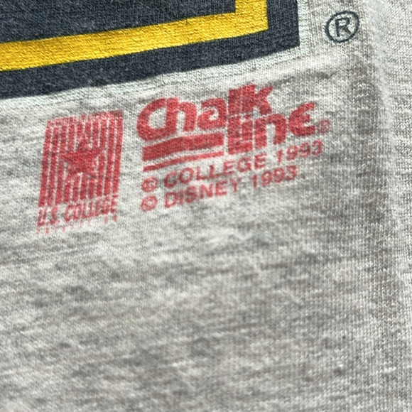 90s Michigan wolverines Mickey Mouse college shirt - Picture 3 of 6